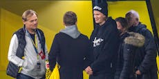 Dortmunds Haaland mit Promi-Begleitung bei Ajax-Spiel