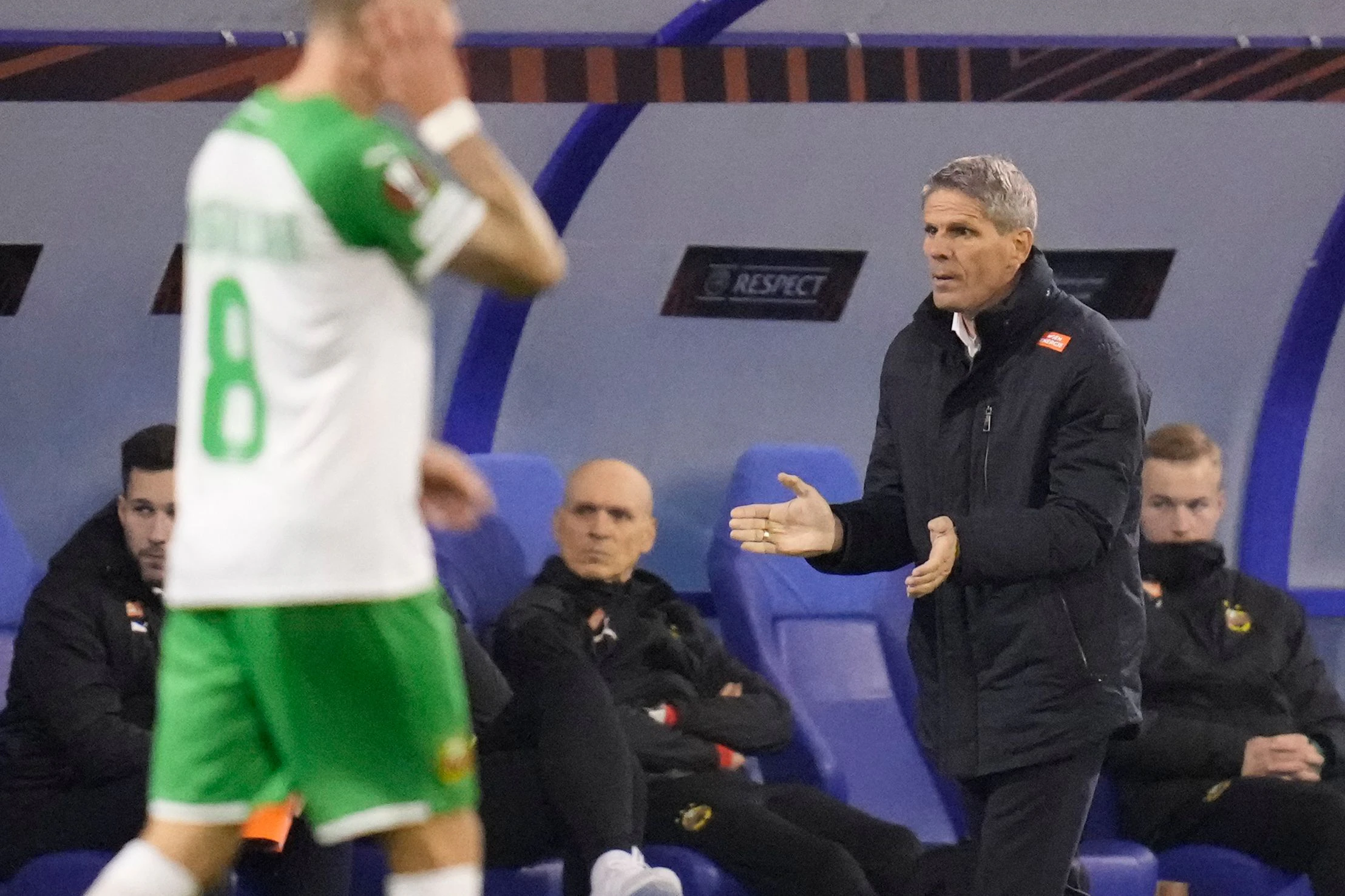 Rapid-Coach Didi Kühbauer in Zagreb. 