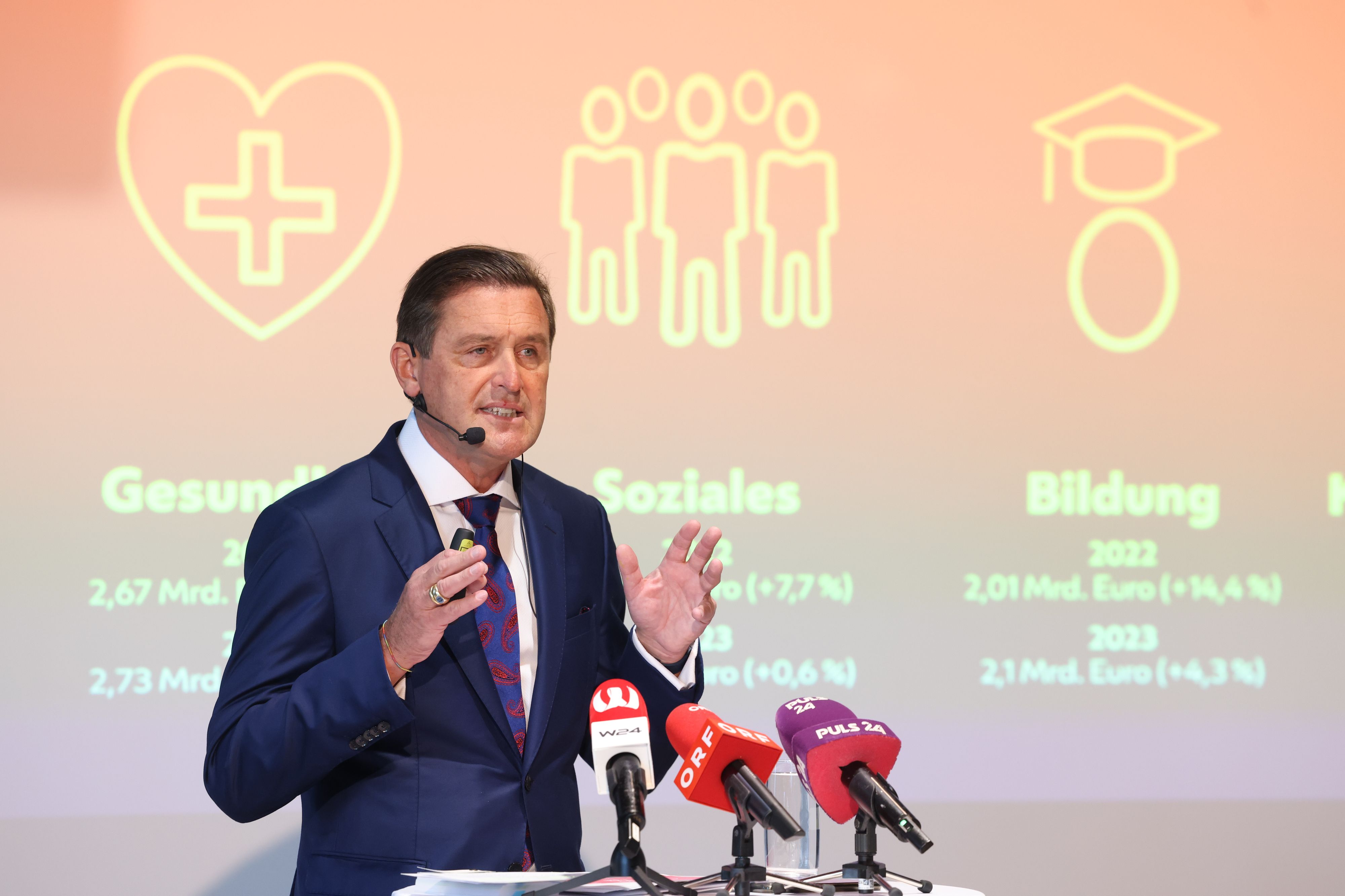 Wiens Finanzstadtrat Peter Hanke (SPÖ) präsentierte am Donnerstag das Wiener Doppelbudget 2022/2023.