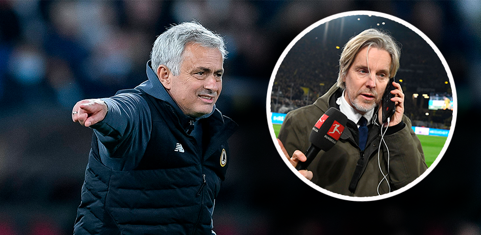 Jose Mourinho legt sich mit Jan Aage Fjörtoft an. 