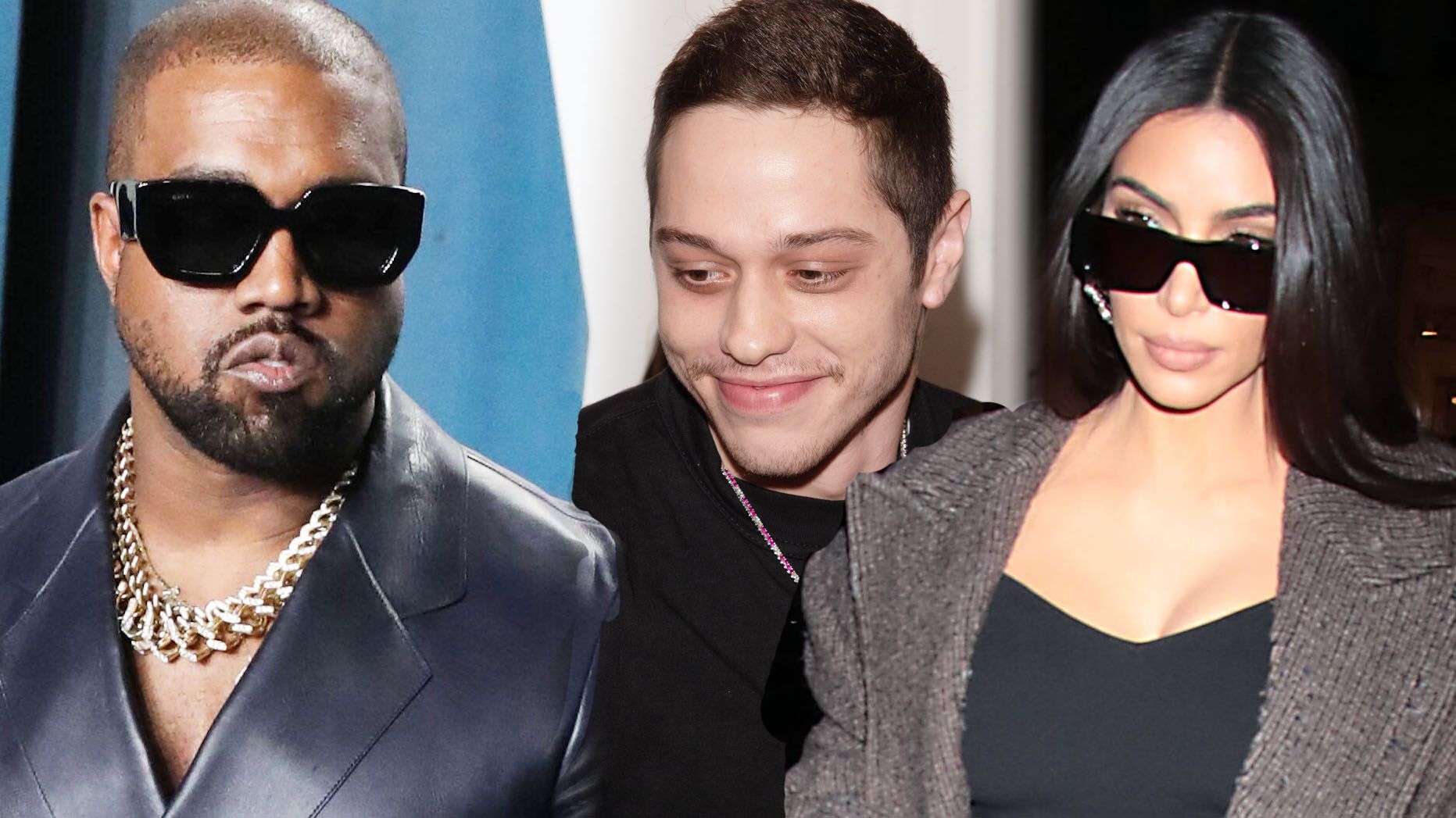 Kanye West, Pete Davidson, Kim Kardashian