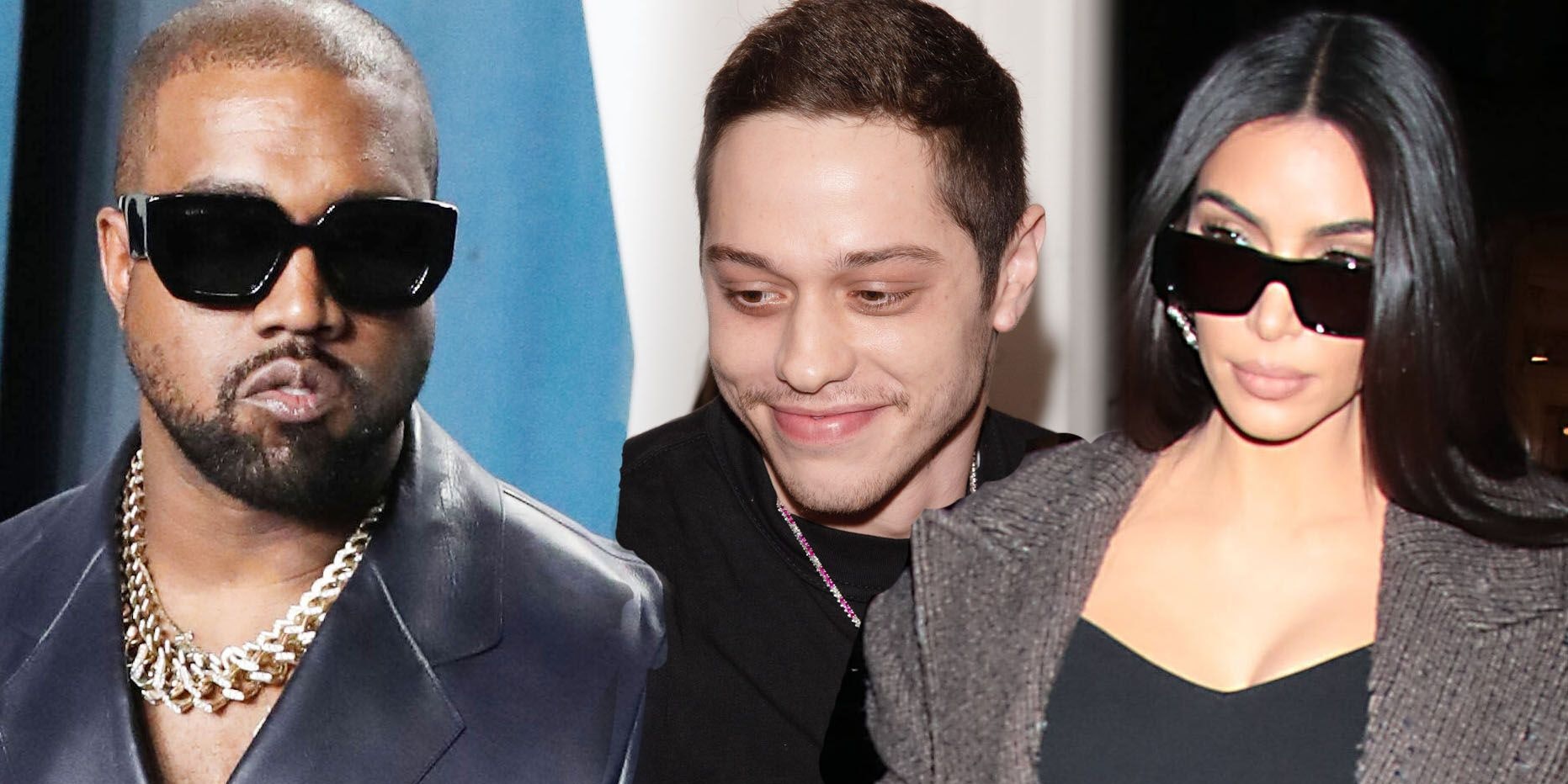 Kanye West, Pete Davidson, Kim Kardashian