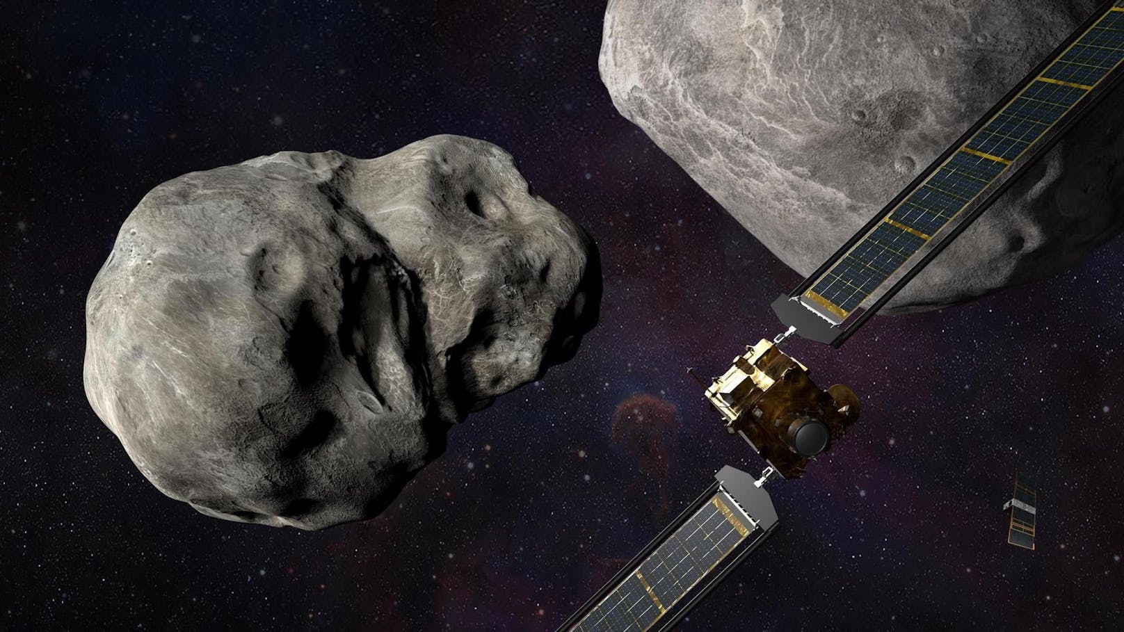 Das «Dart»-Raumschiff soll in einen Asteroiden krachen, um zu überprüfen, ob dieser dadurch seinen Kurs ändert.