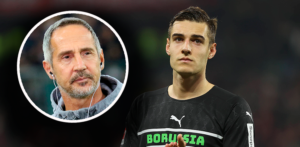 Florian Neuhaus mit einem Seitenhieb gegen Coach Adi Hütter. 