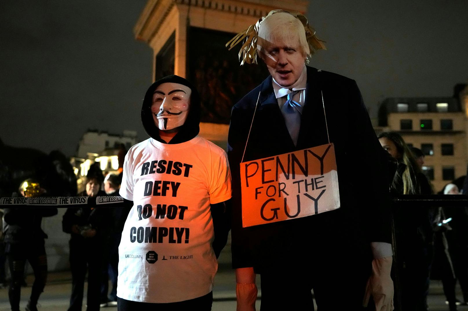 Die Demo wird als "Marsch gegen korrupte Politiker und zur Wiederherstellung der Freiheit" beschrieben.