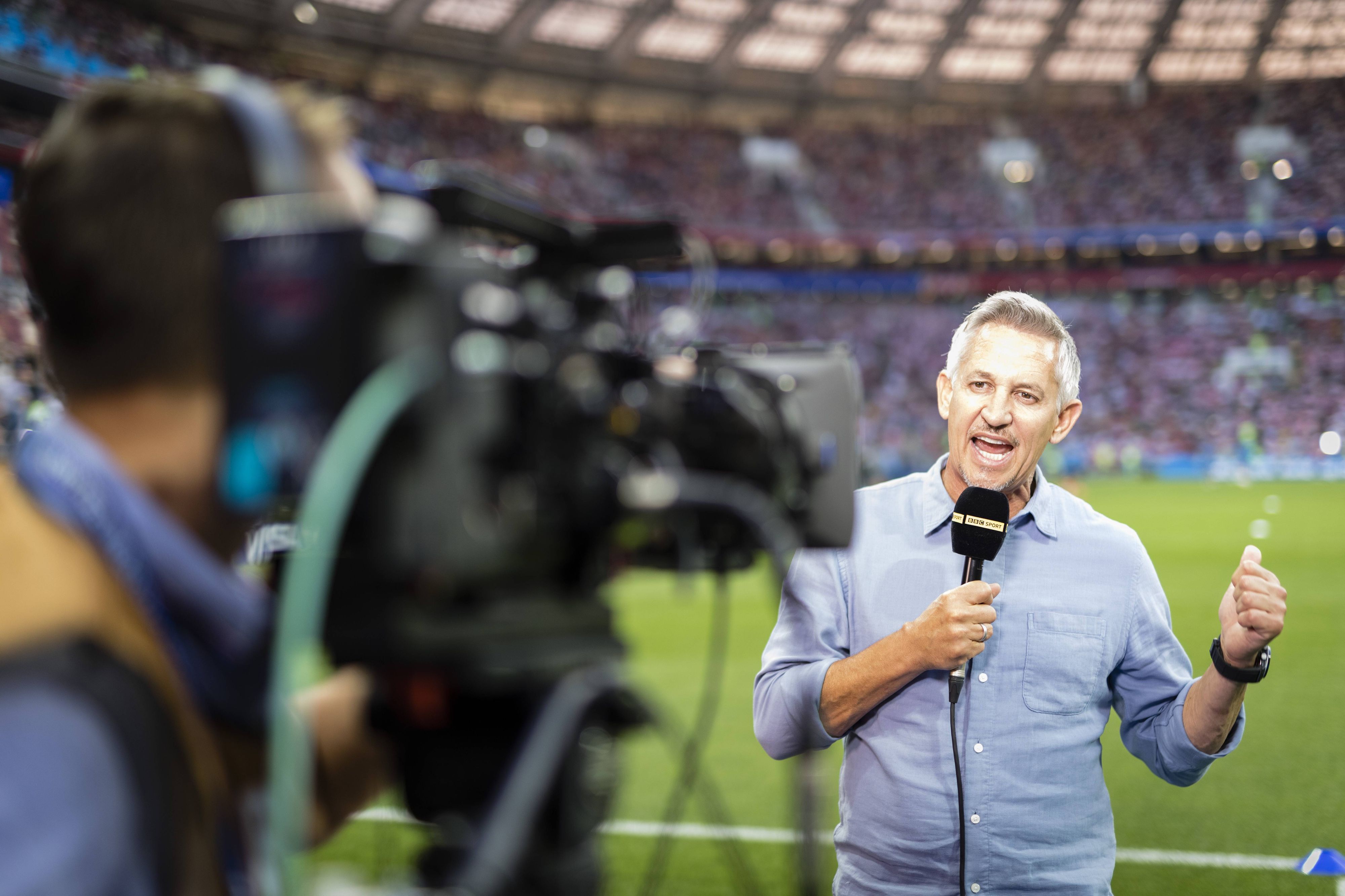 Gary Lineker im Einsatz für die BBC