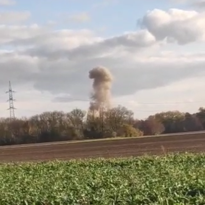 Die Explosion war kilometerweit zu sehen.