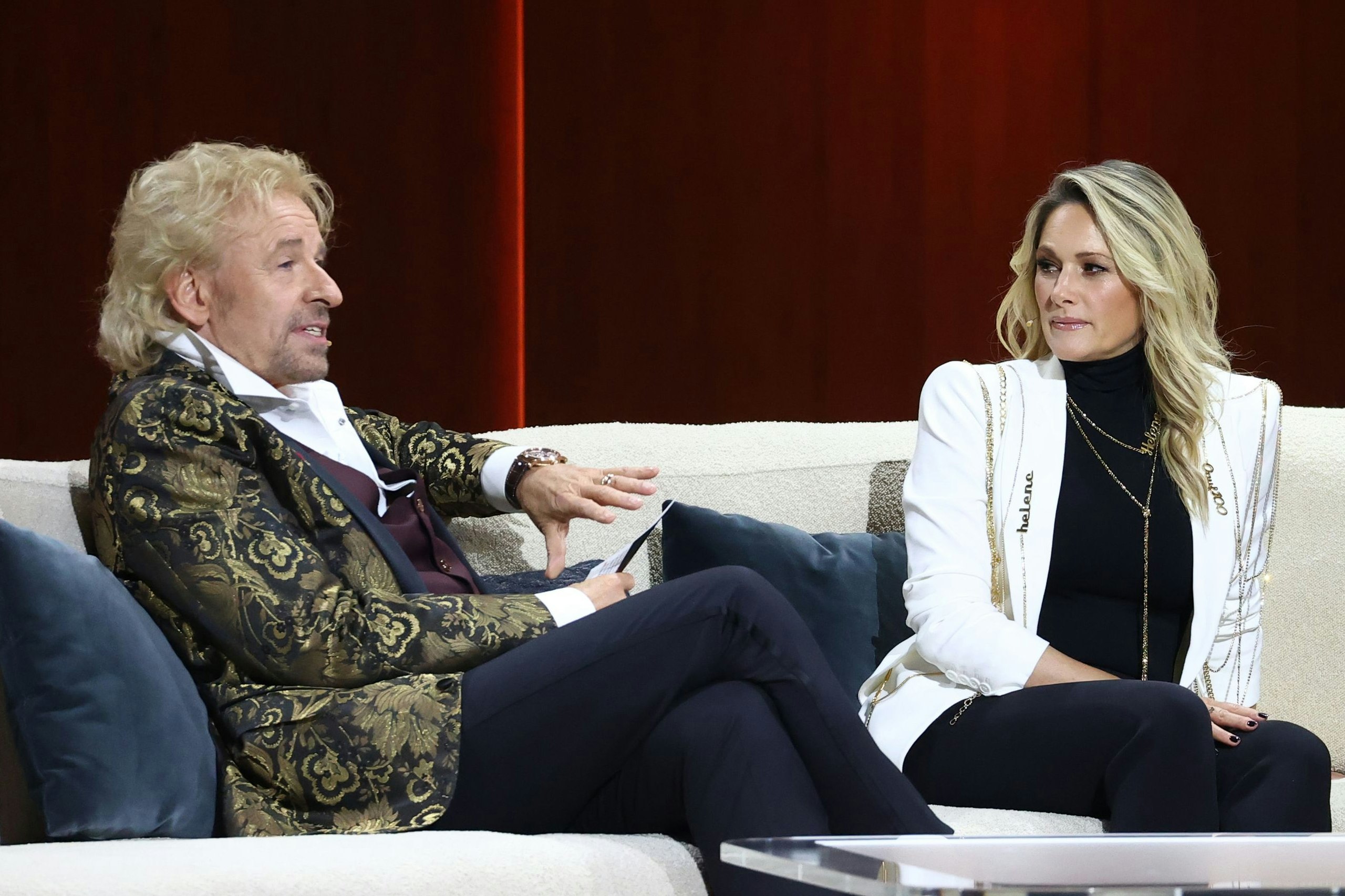 Das Gespräch zwischen Helene Fischer und Thomas Gottschalk kam nicht in die Gänge.