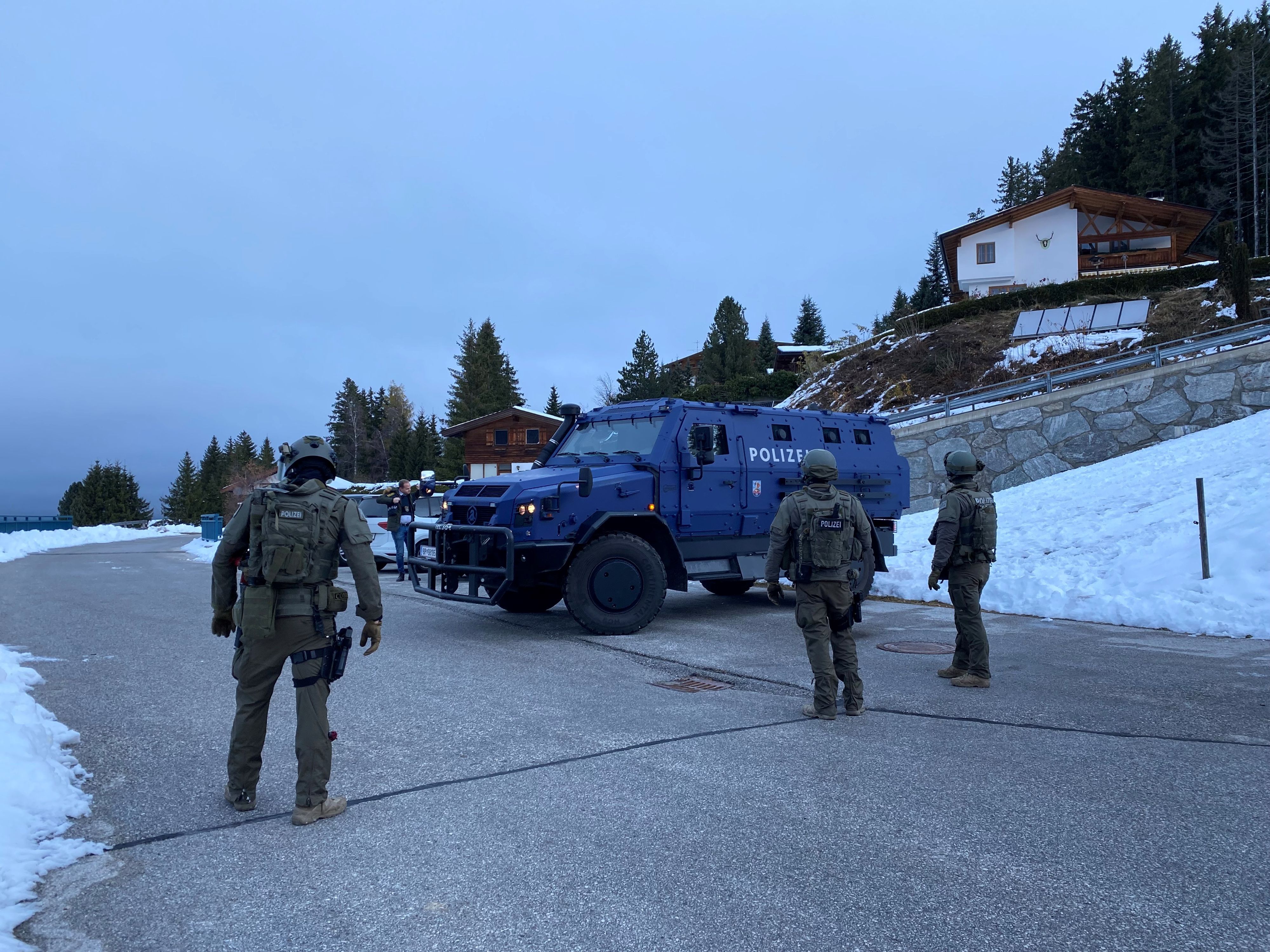 Auch die Cobra war samt Panzerwagen vor Ort.