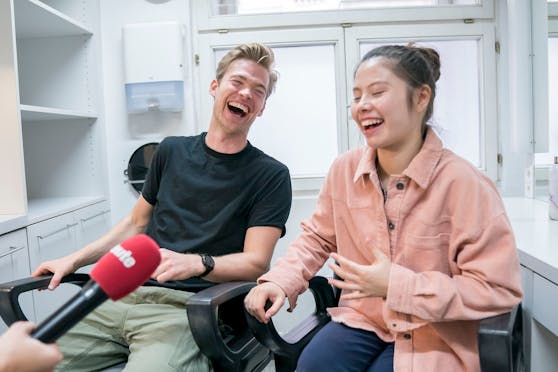 Vanessa Heinz und Oedo Kuipers im Interview mit "Heute".