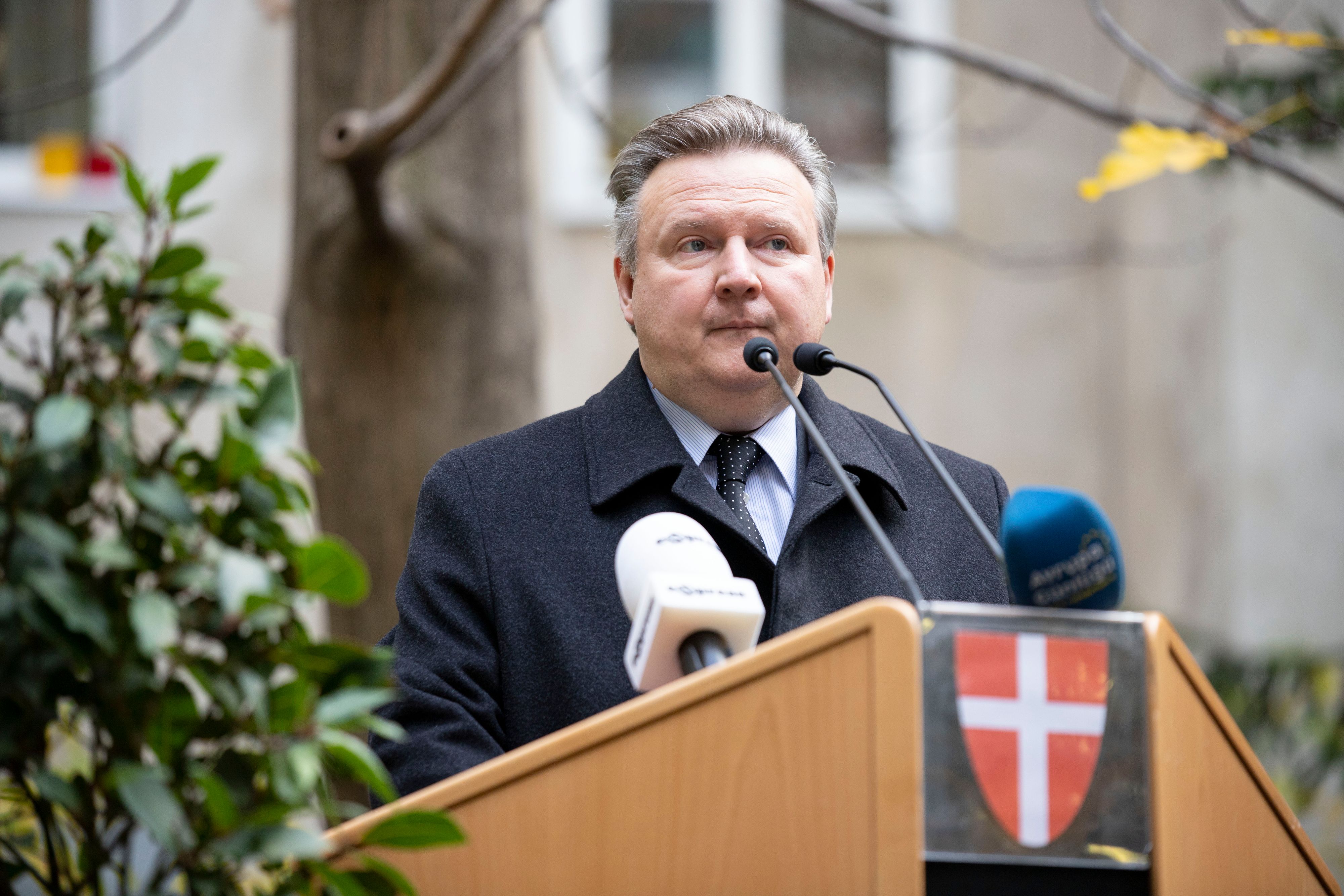 Wiens Bürgermeister Michael Ludwig bei der Gedenkfeier.