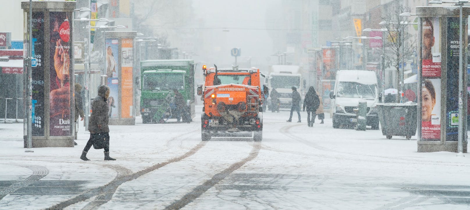 Schnee in Wien - noch ist es herbstlich, doch bald könnte die Bundeshauptstadt weiß werden (Archivfoto)