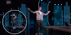Moderator lacht im TV bei Auto-Sprung über Gottschalk