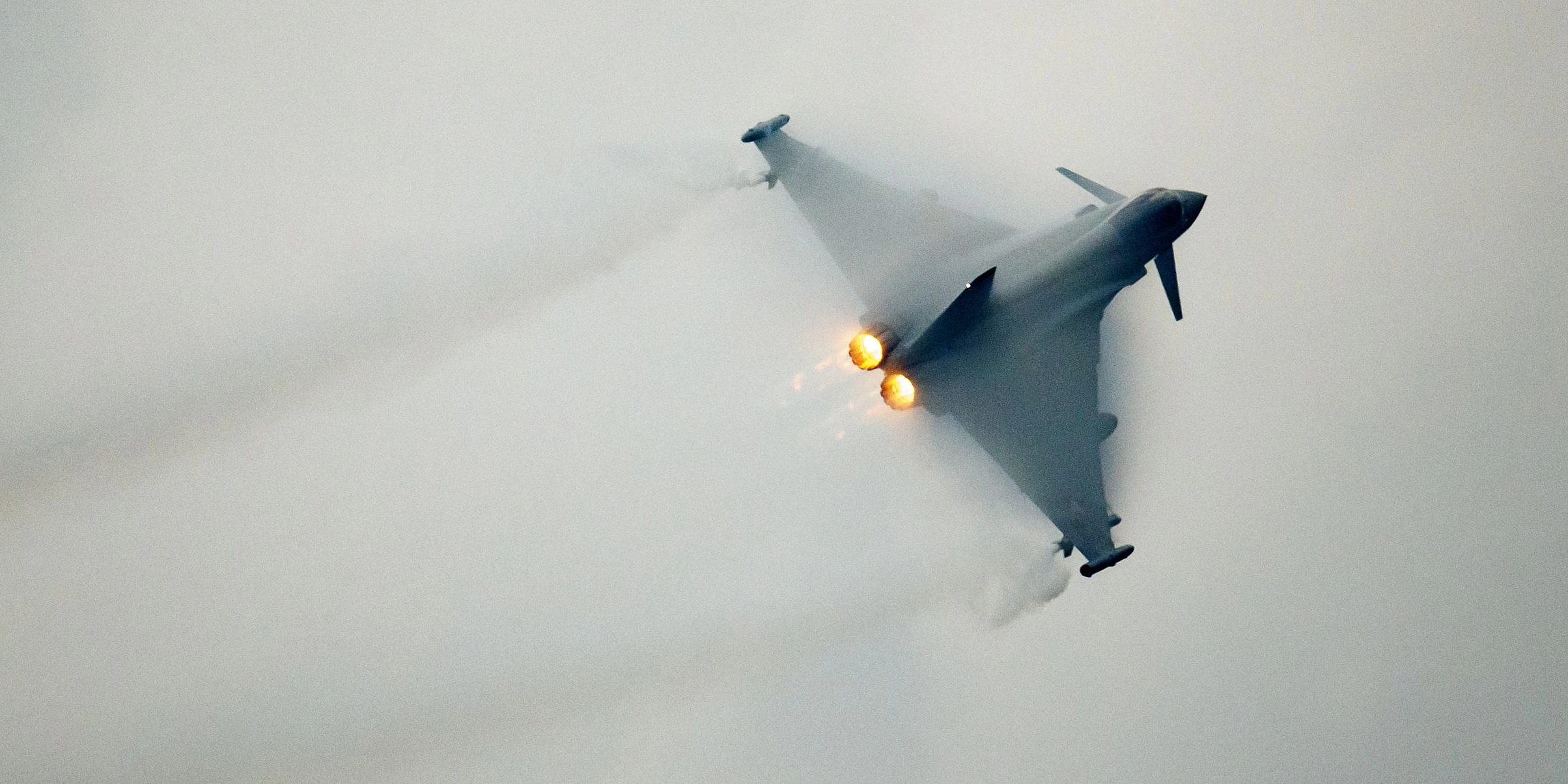 Die Eurofighter trainieren wieder Überschallmanöver über Österreich.