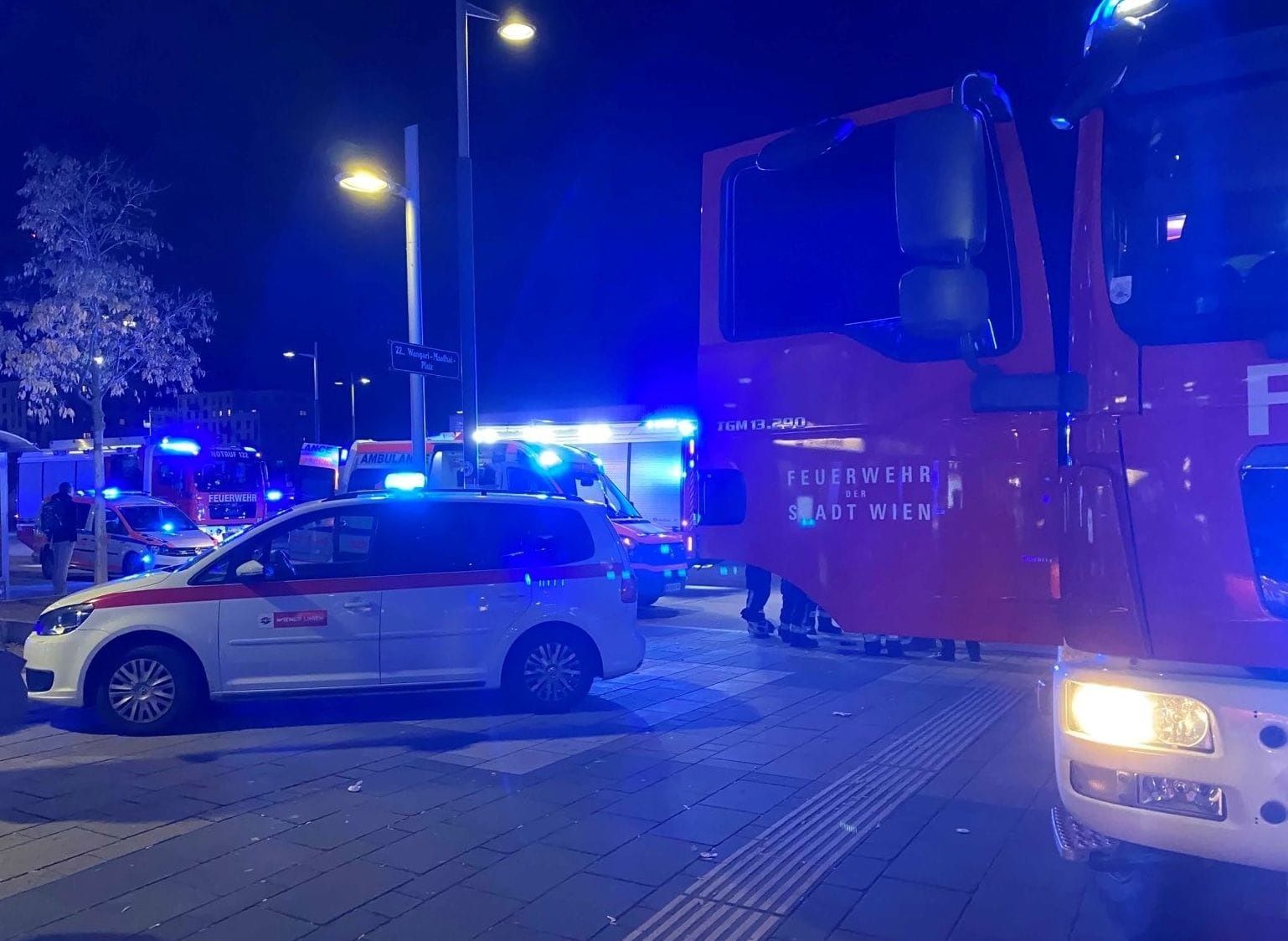 Großeinsatz der Rettung am Dienstagabend in der Donaustadt.