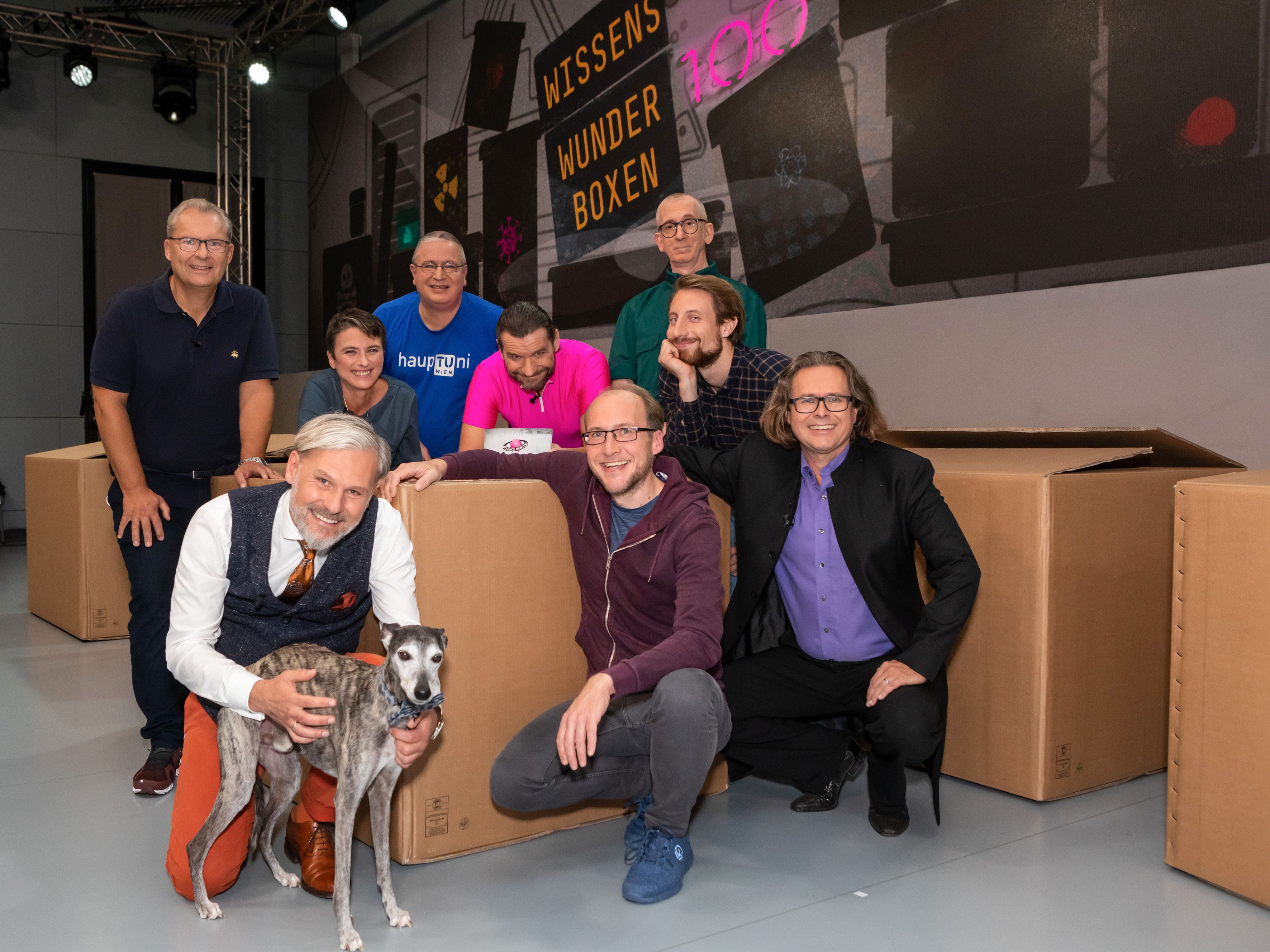 Martin Puntigam (in  Pink) mit dem Rest  der 