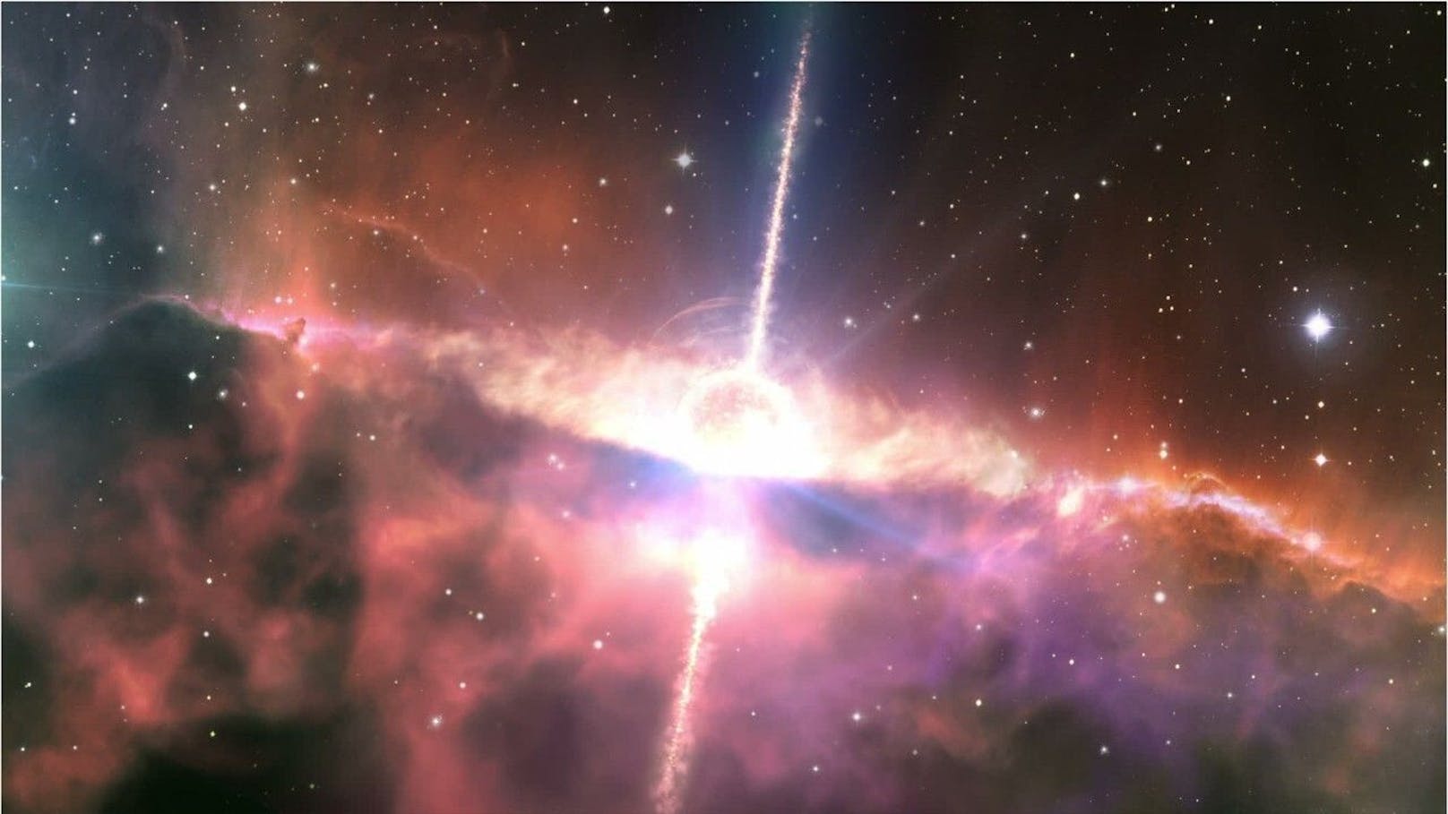 Stern-Explosion im Weltall