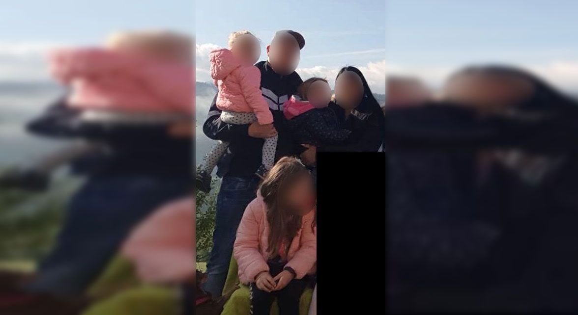 Mario (32) mit seiner Familie