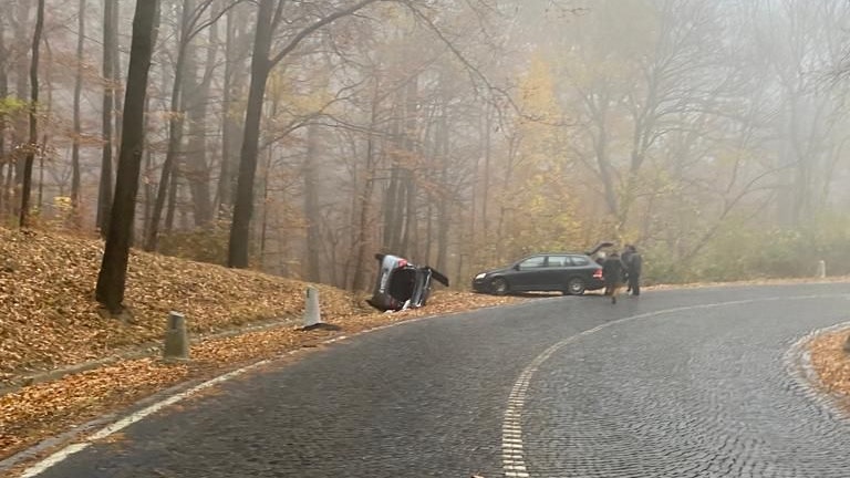 Auf der Döblinger Höhenstraße krachte es am Donnerstag.
