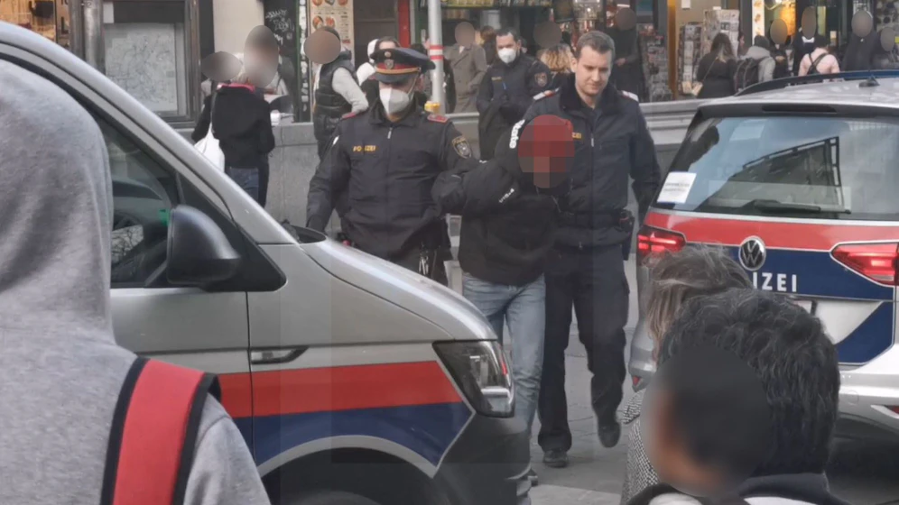 Heftige Szenen mitten auf der Wiener Mariahilferstraße