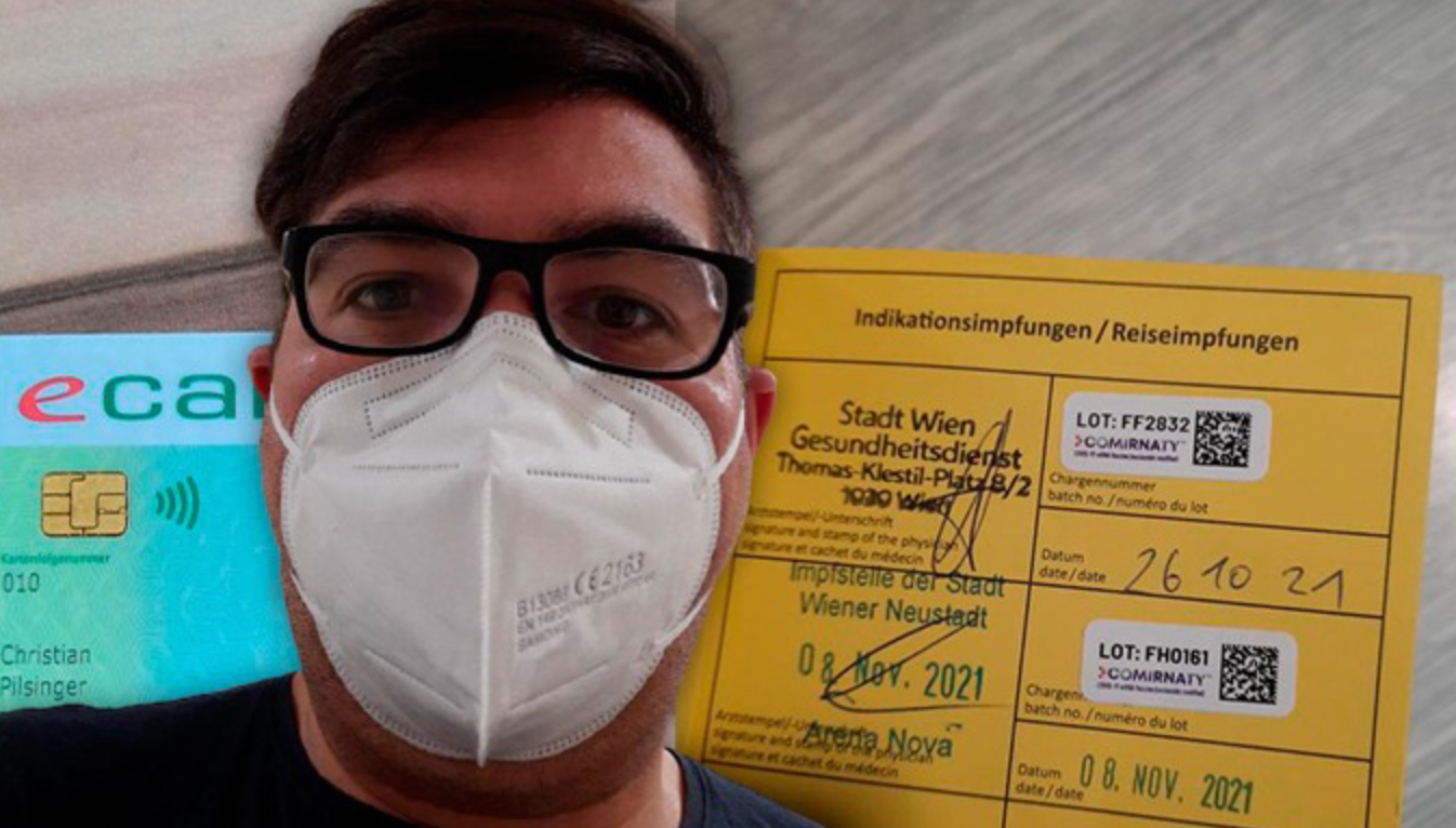 2 Impfungen, kein Grüner Pass für Christian P. (36)