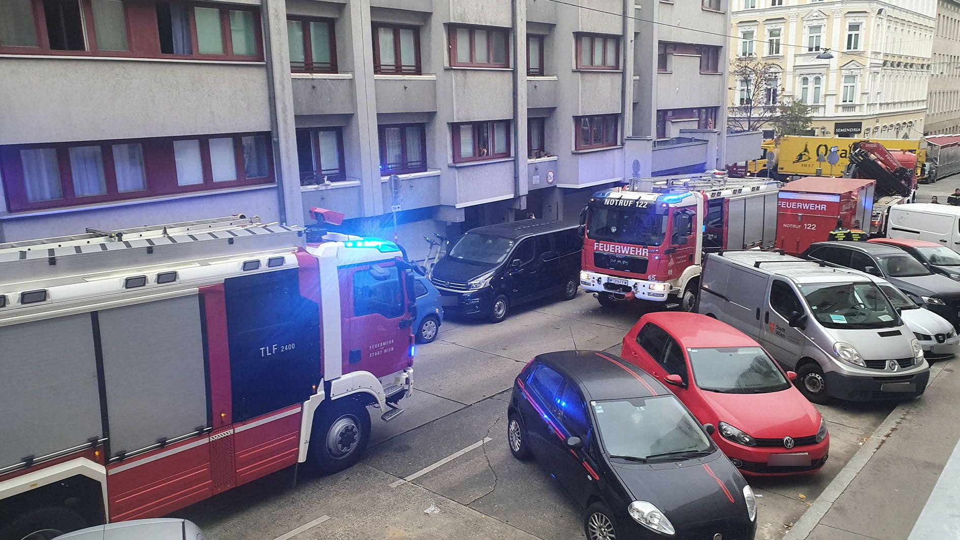 Blaulichtalarm in der Ganglbauergasse 