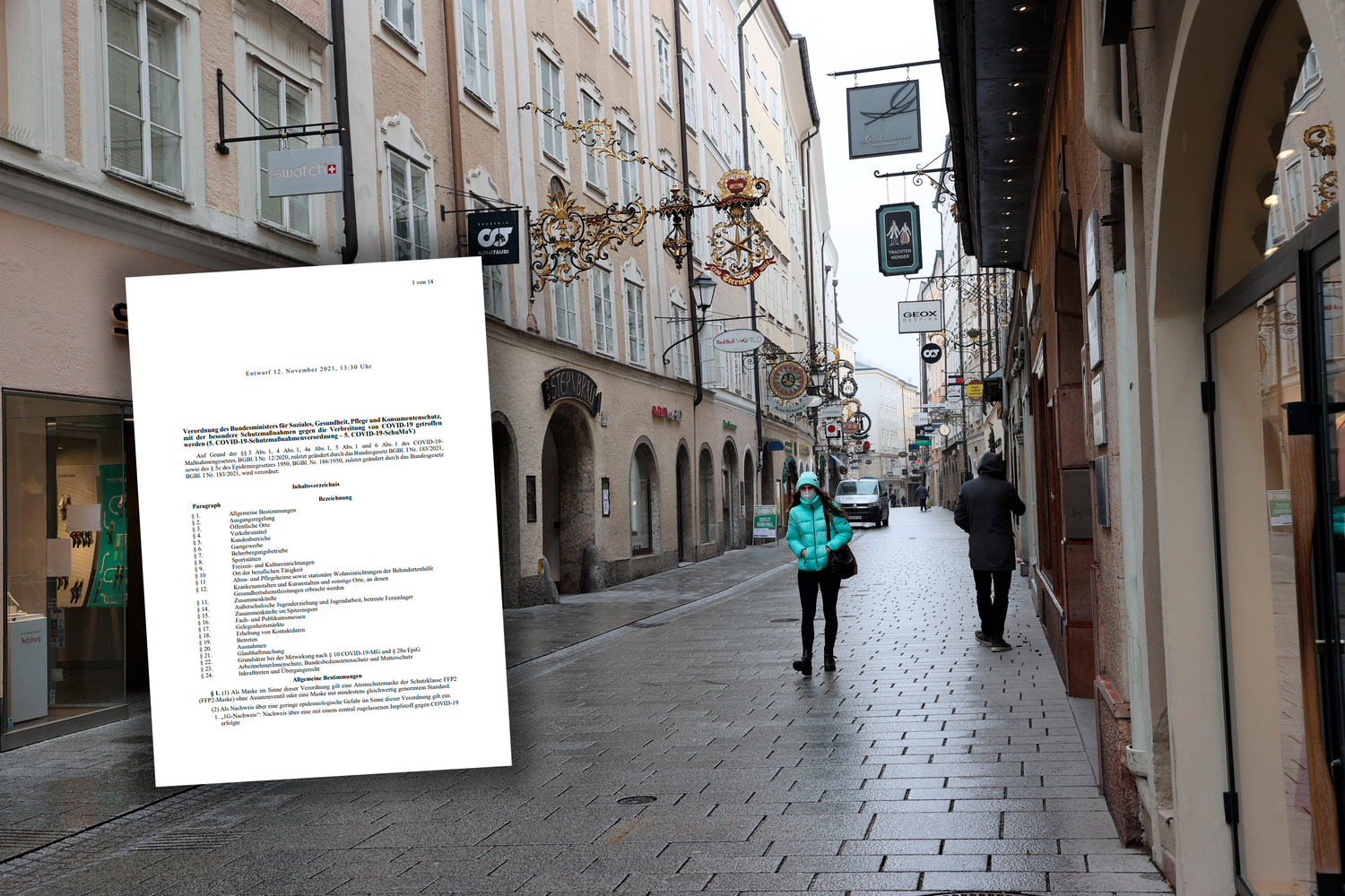 Die neue Lockdown-Verordnung da, in Salzburg und OÖ kommt sie fix.