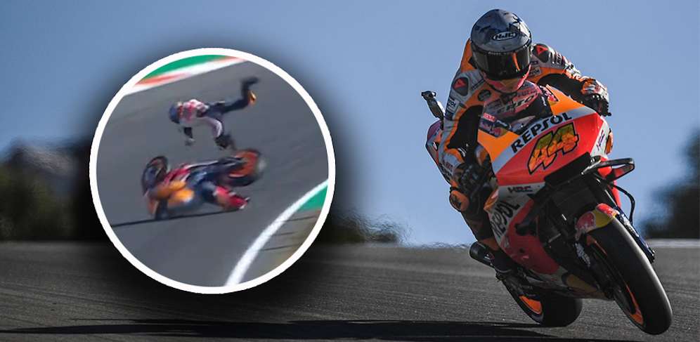 Pol Espargaro flog im Valencia-Training spektakulär ab. 