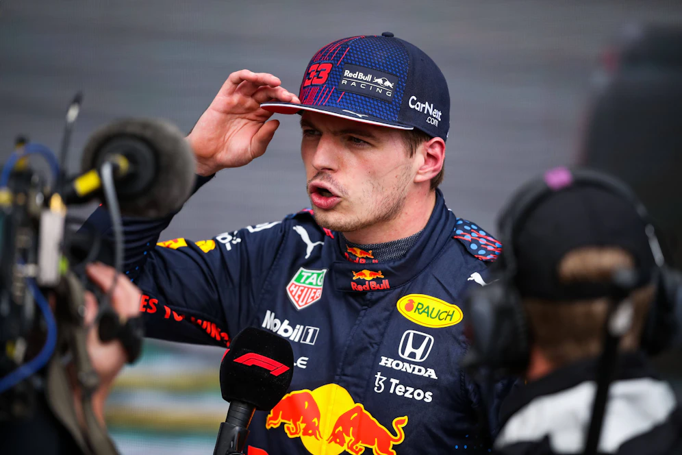 Auch Max Verstappen droht in Sao Paulo eine kuriose Strafe. 