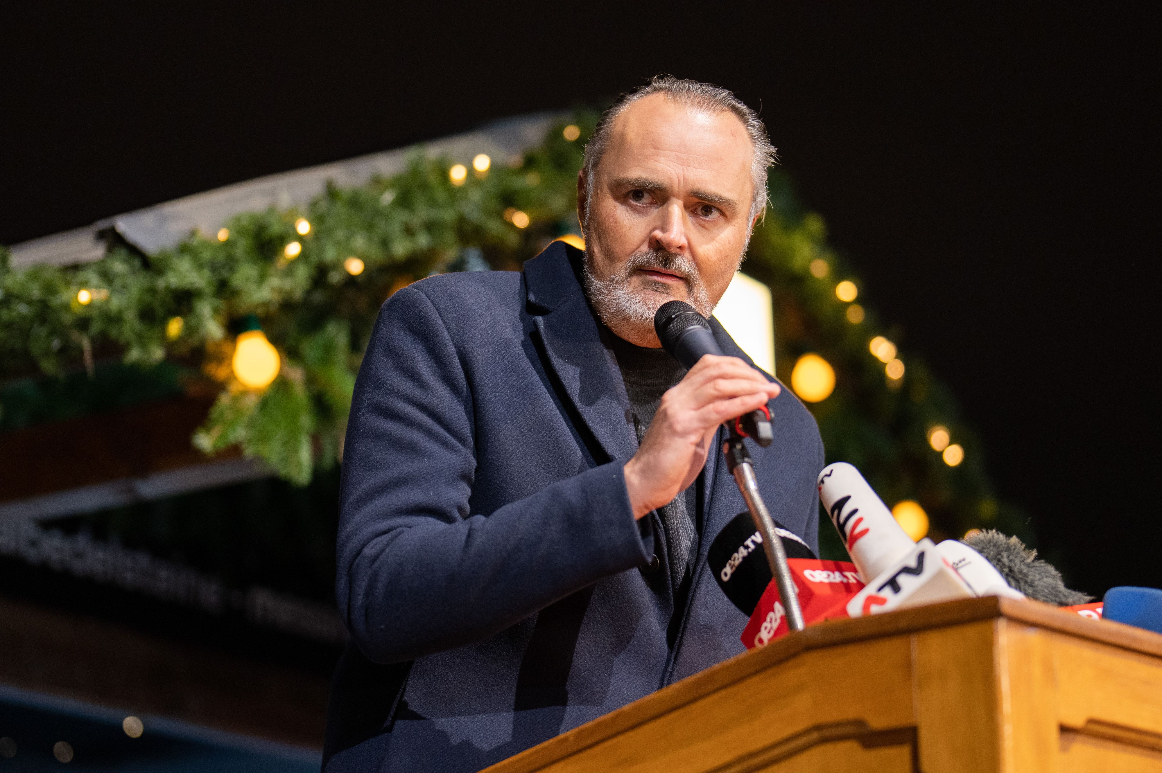 Burgenlands Hans Peter Doskozil zeigte sich am Rande eines Events in Wien erbost.