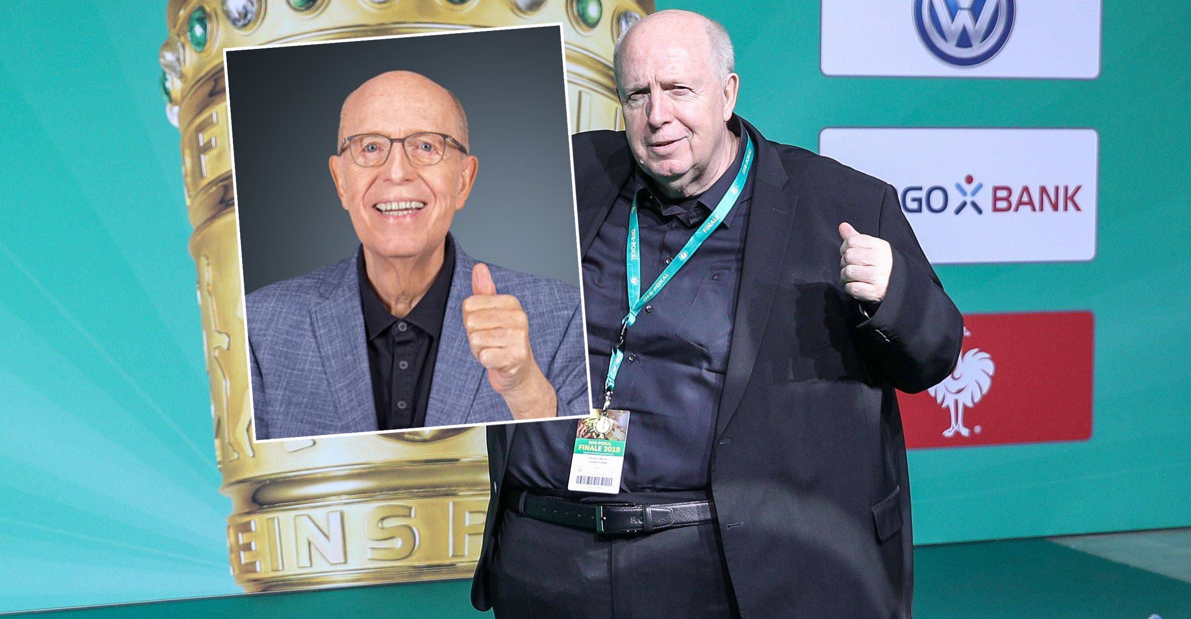 Reiner Calmund einst (r.) und jetzt