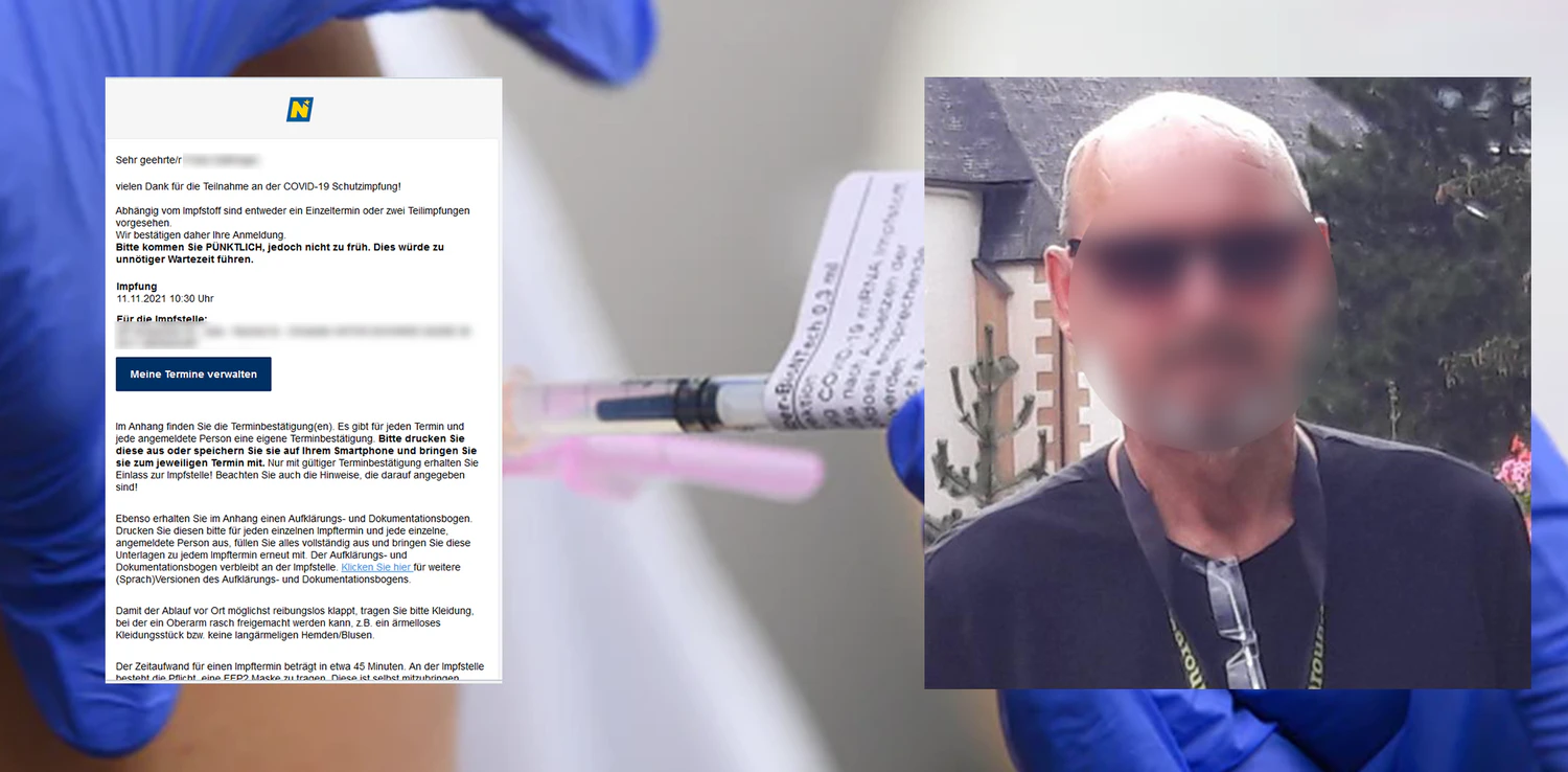 Ein Niederösterreicher wollte sich impfen lassen, wurde bei seinem Termin aber abgewiesen.
