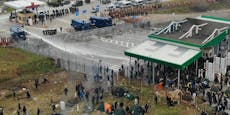 Wasserwerfer gegen Migranten an Polen-Belarus-Grenze