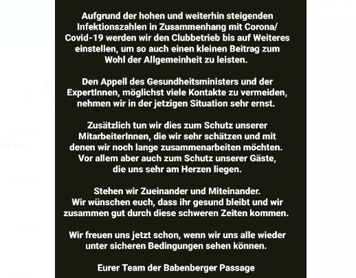 Das Statement in Gänze