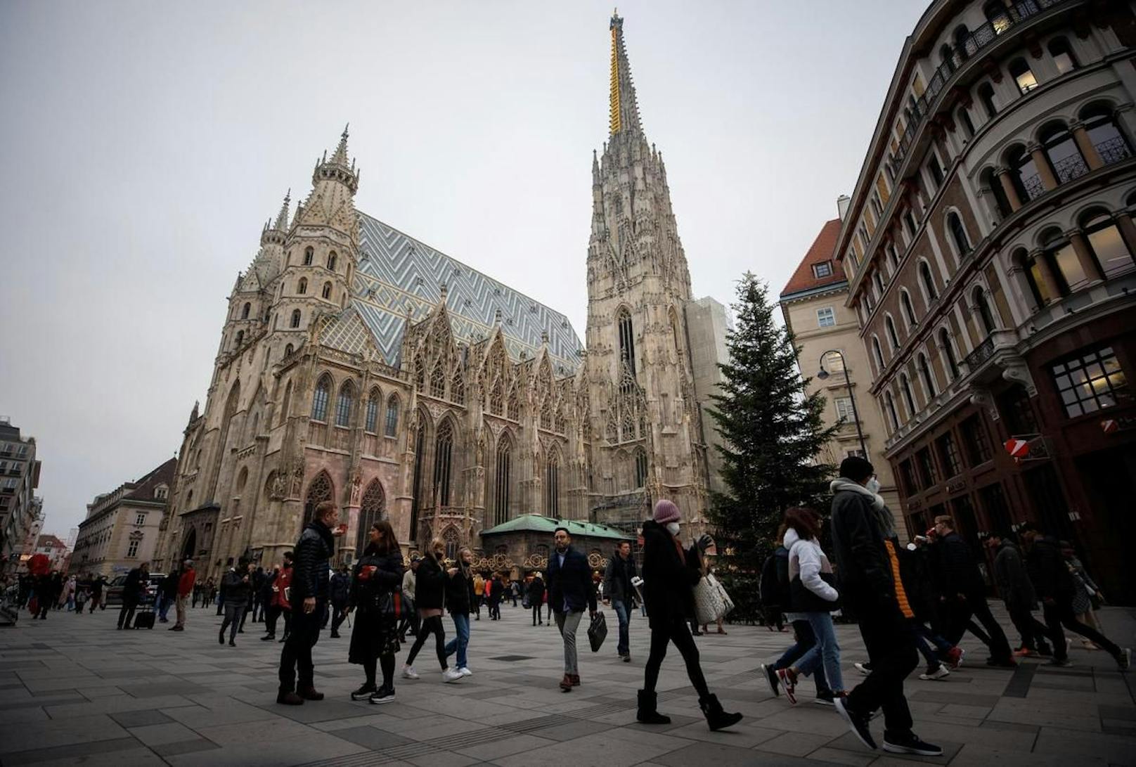 In Wien waren am Montag und Dienstag trotz Teil-Lockdowns viele Menschen unterwegs.