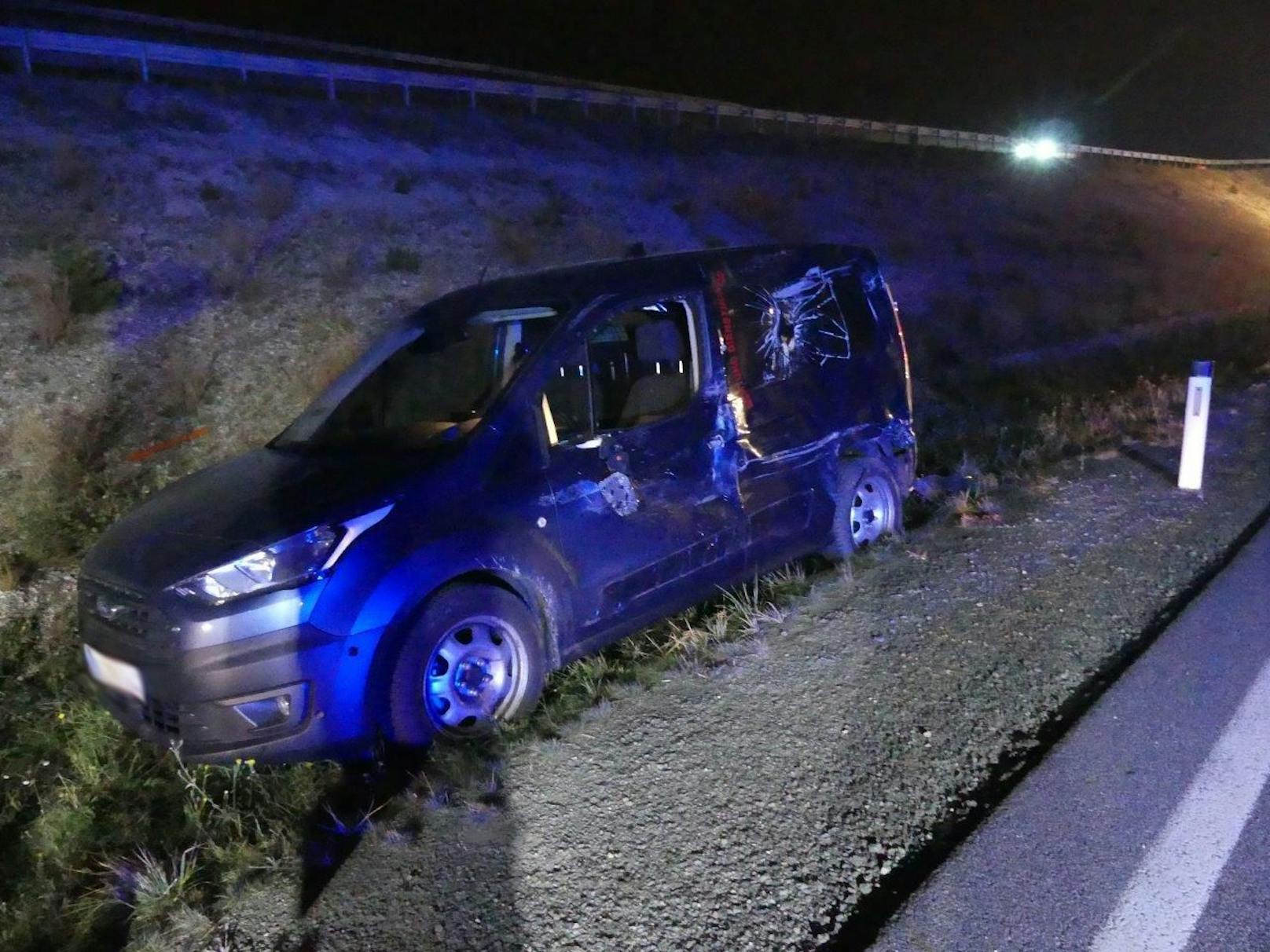 Vier Menschen wurden bei dem Verkehrsunfall verletzt.