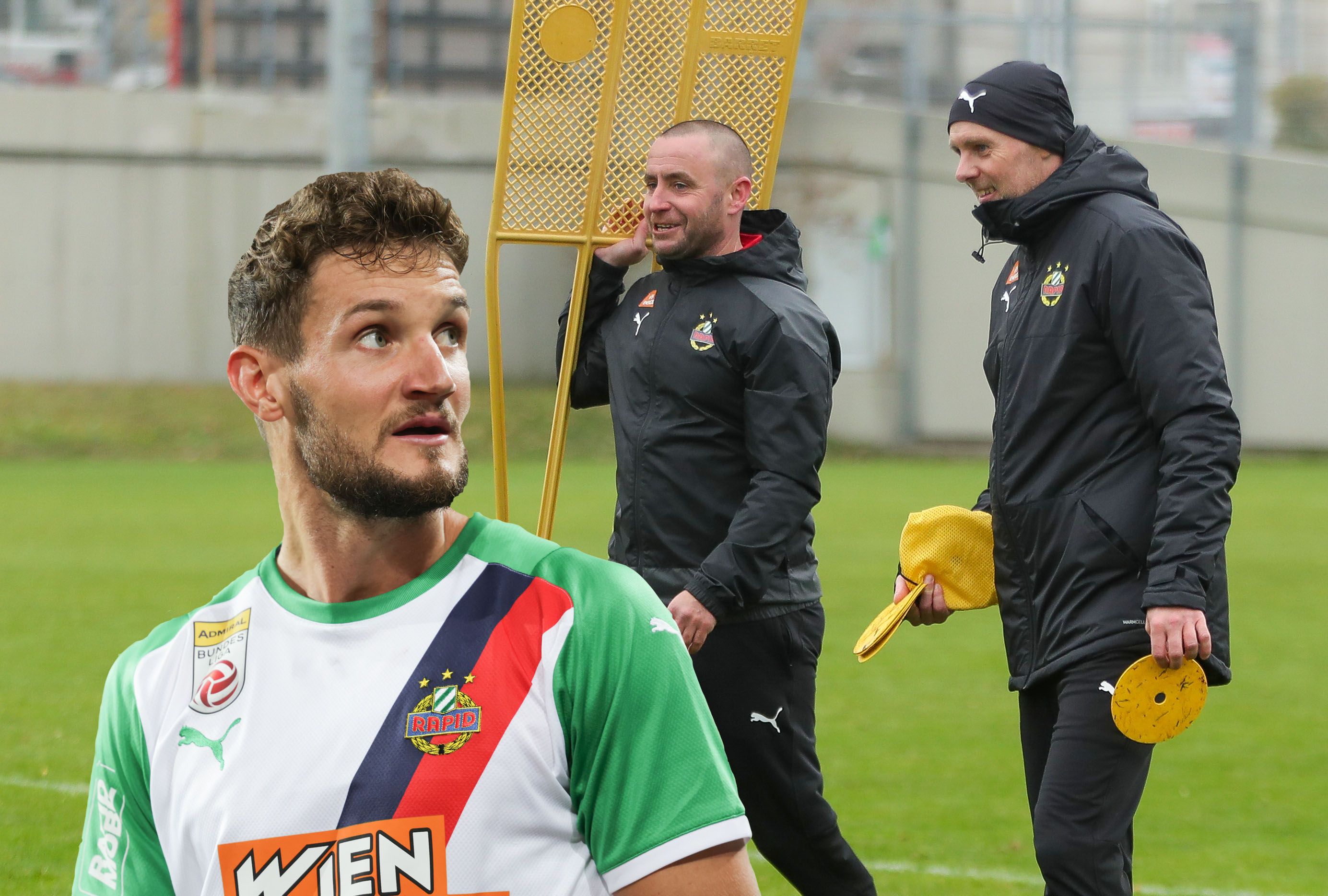 Max Hofmann (l.) mit Steffen Hofmann und Thomas Hickersberger