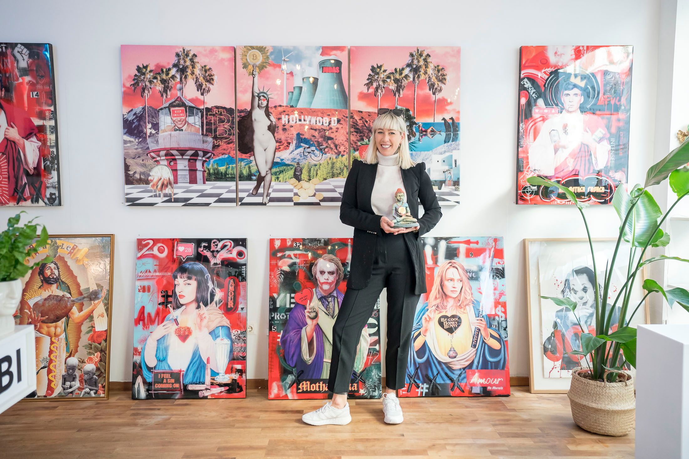 Pop-Art-Collagen mit Scharf gibt’s bei Coco Wasabi in Wien-Mariahilf.