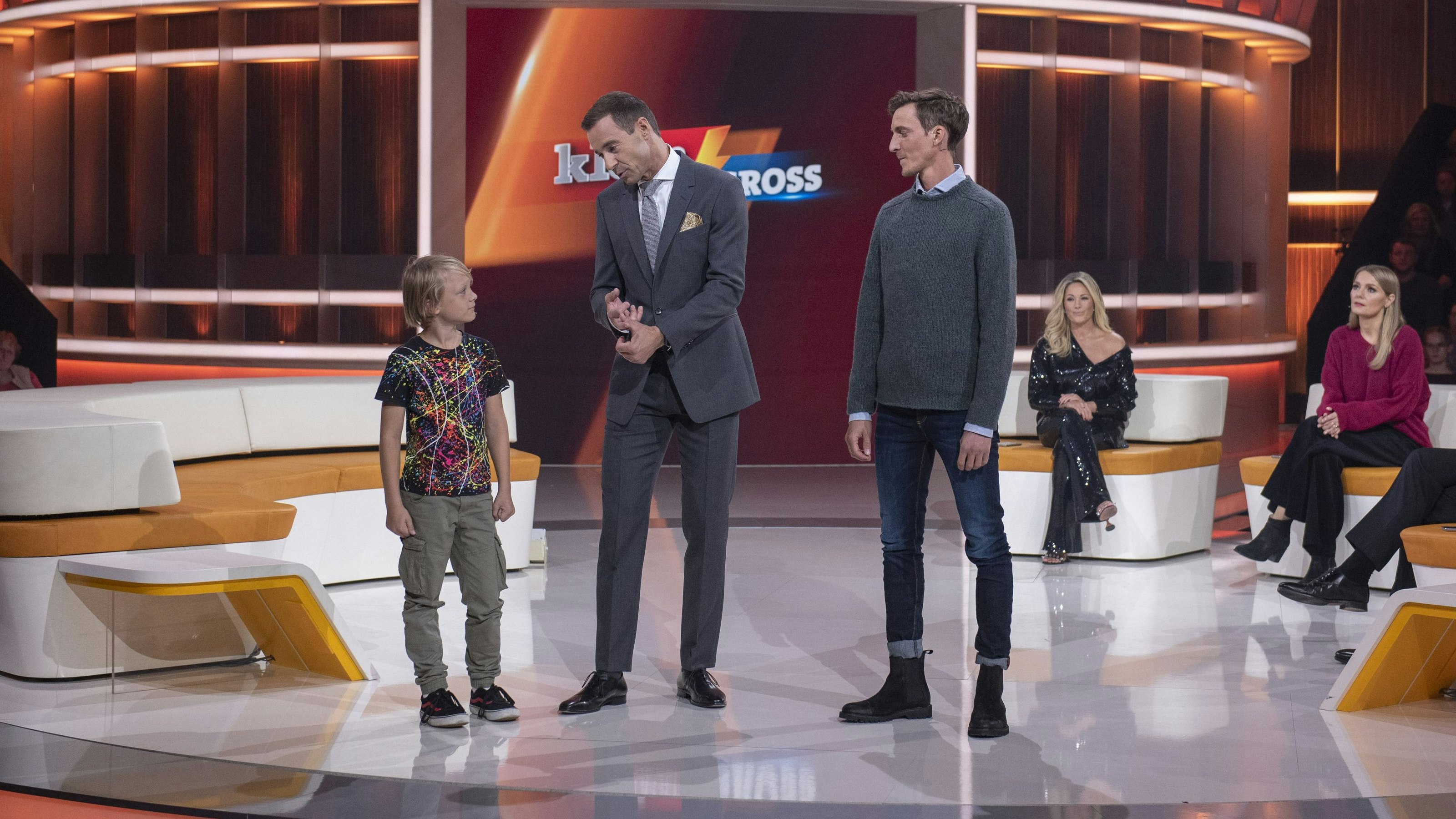 Das „Koordinations-Duell“: Laurin (10) gegen Gregor Schlierenzauer