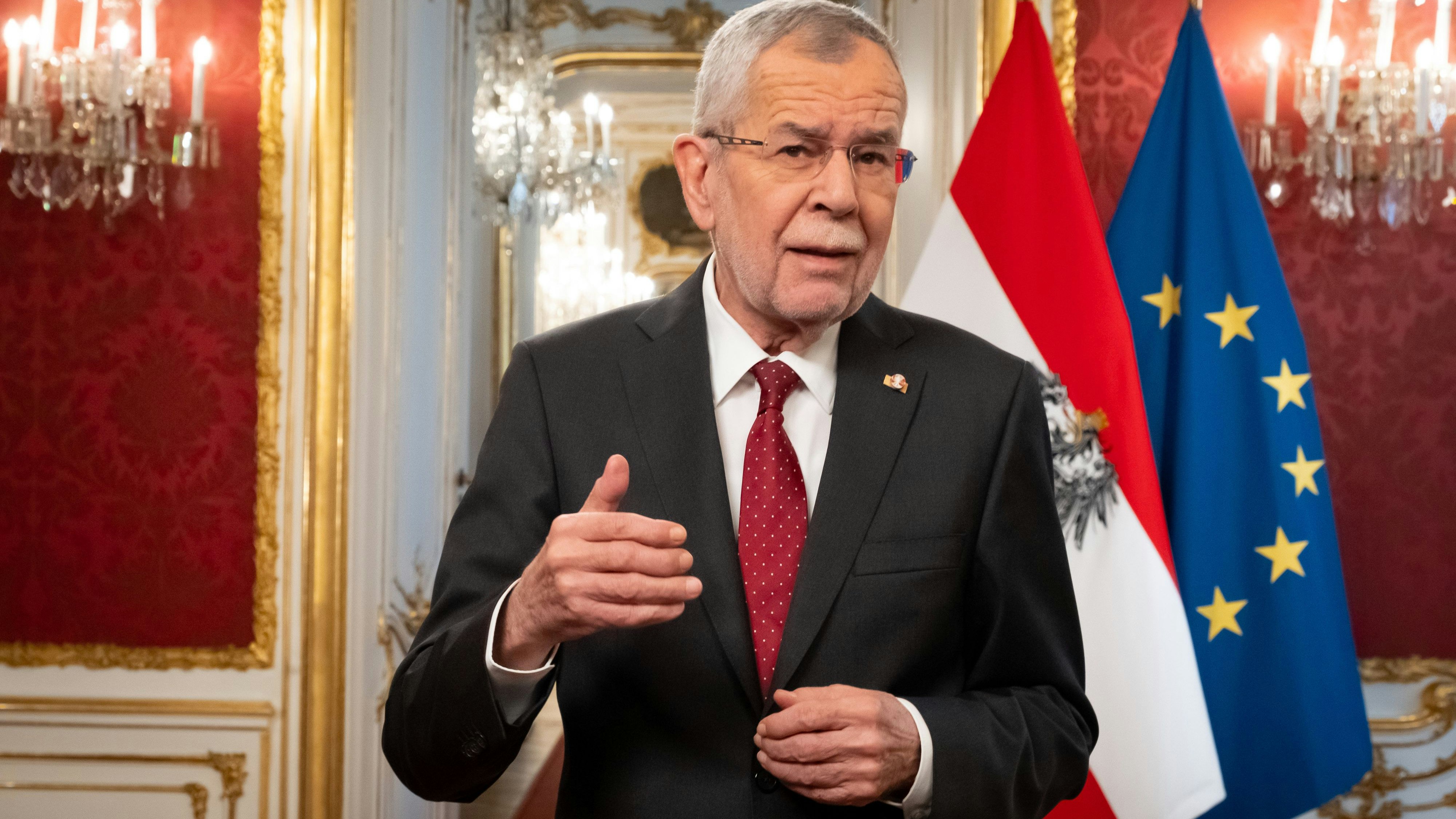 Bundespräsidenten Alexander Van der Bellen wendet sich in einer Rede an die Nation. (Archivbild)