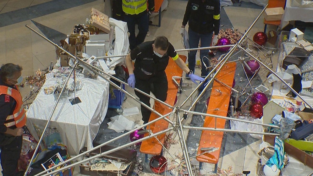 Zum Zeitpunkt des Unfalls war das Mythen Center gut besucht.