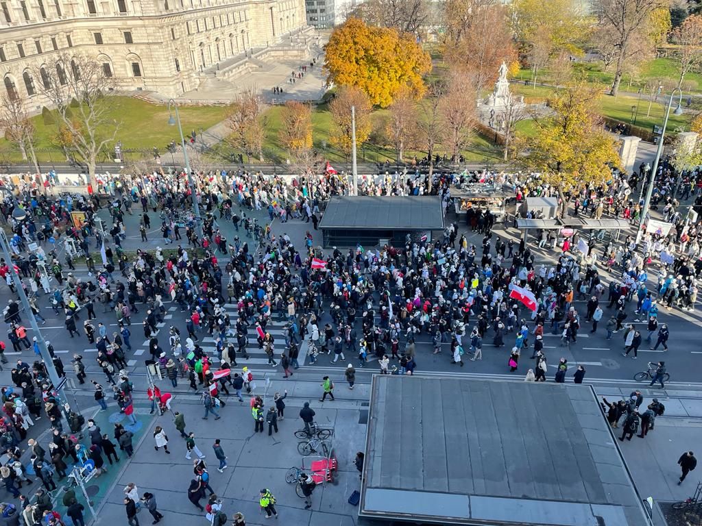 Der Wiener Ring soll weiter Demo-Destination bleiben dürfen, am AKH sollte das aber bald anders ausschauen.