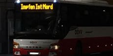Wirbel um "Impfen ist Mord"-Öffi-Bus in Linz