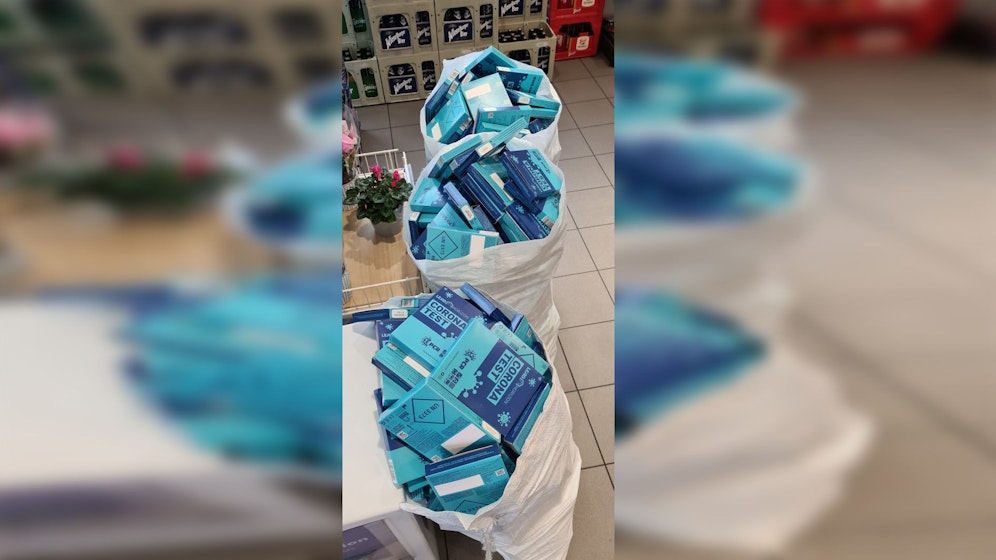 Die Gurgeltests scheinen sehr beliebt zu sein