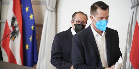 Kanzler Schallenberg, Gesundheitsminister Mückstein