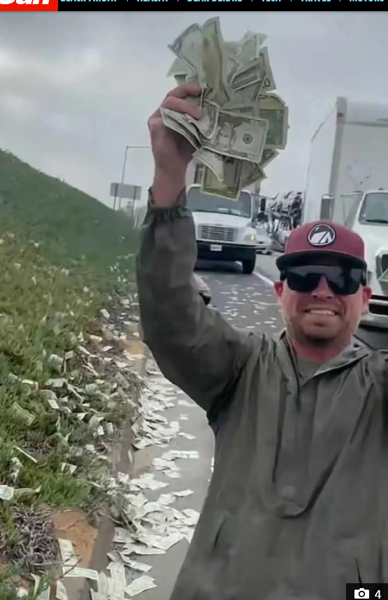 Jubel über Geldscheine