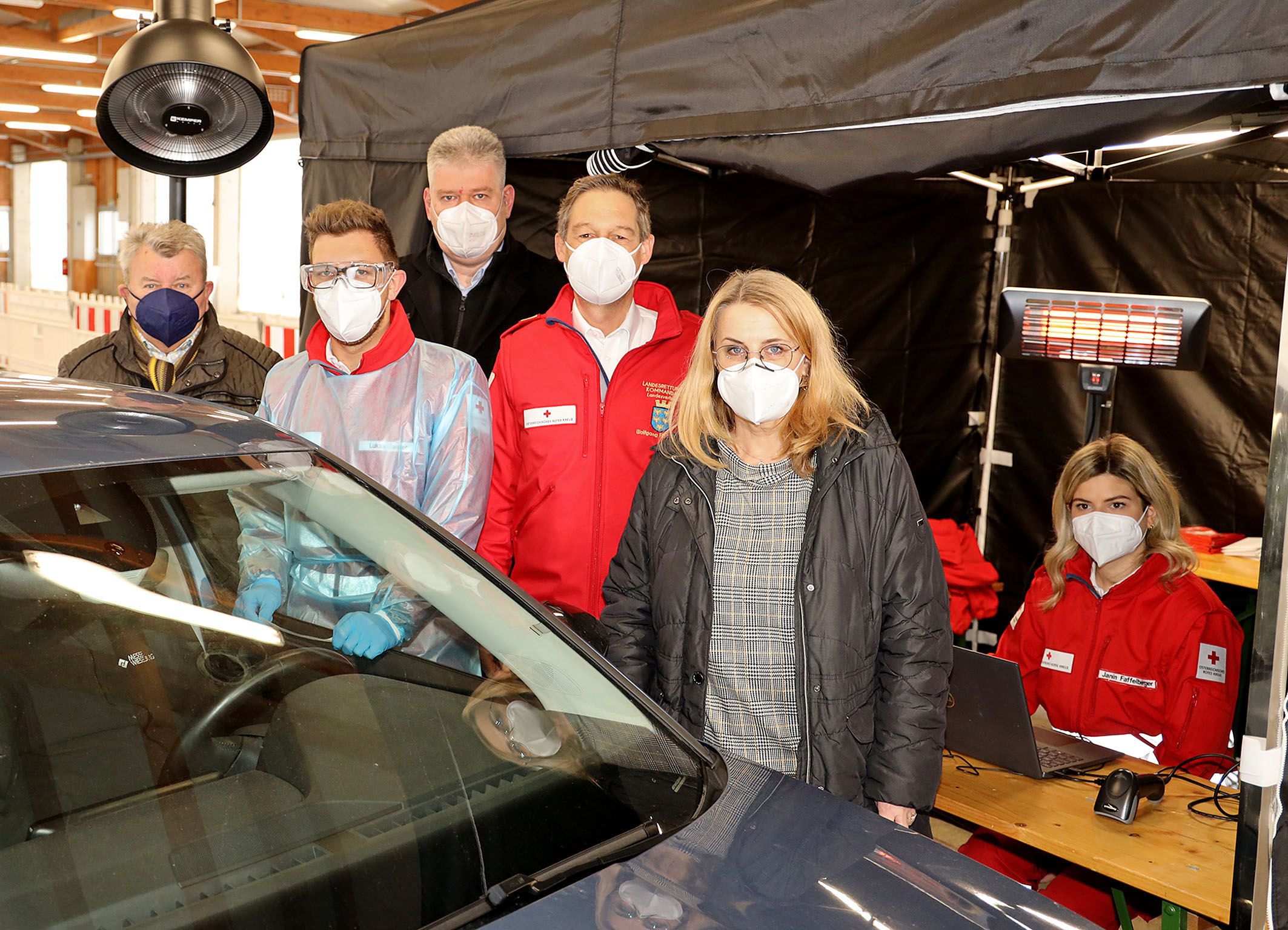 Die zehnte behördlinge Drive-in Teststraße geht ab morgen in Betrieb.