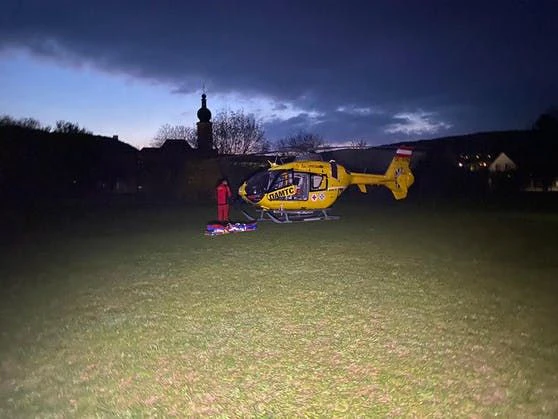 Die Frau wurde ins Spital geflogen.