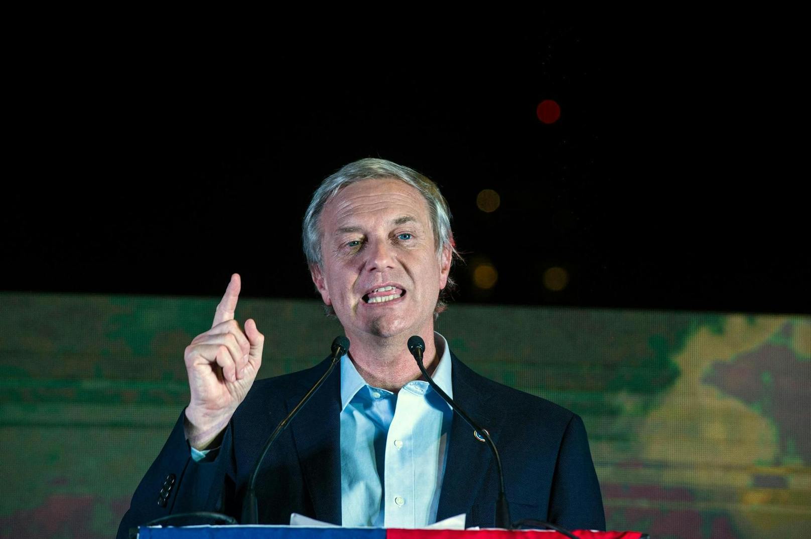 Der deutschstämmige José Antonio Kast liegt bei den Präsidentschaftswahlen in Chile vorn. (21. November 2021)
