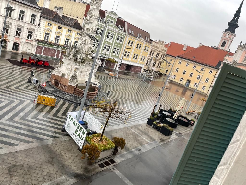 Lockdown Rathausplatz St. Pölten 22.11. 2021